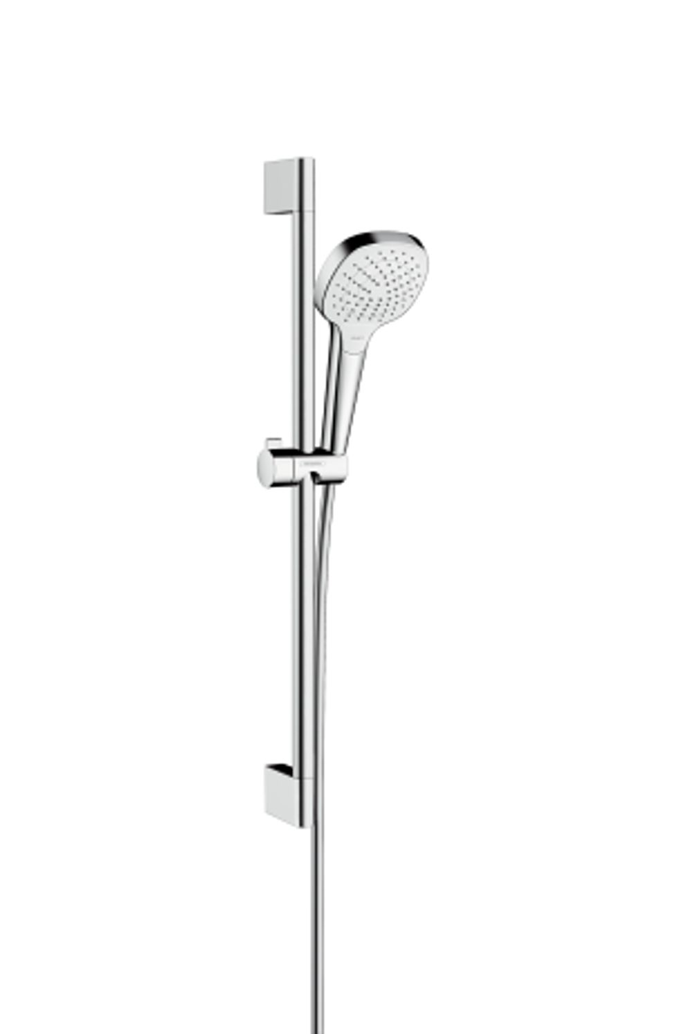 https://raleo.de:443/files/img/11eeea246b03fdd092906bba4399b90c/size_l/Hansgrohe-HG-Brausenset-Croma-Select-E-Vario-EcoSmart-Unica-650mm-weiss-chrom-26583400 gallery number 1